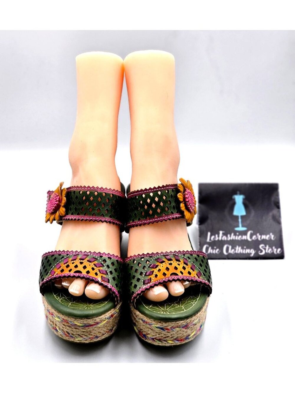 Spring Step L'ARTISTE Women Virgie Floral Platform Sandals Size 10.5 2229 - Picture 10 of 16